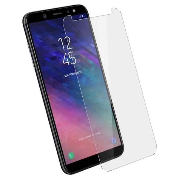 Film för Samsung Galaxy A6 Skydd Härdat glas 9H Hårdhet Anti-explosion Transparent