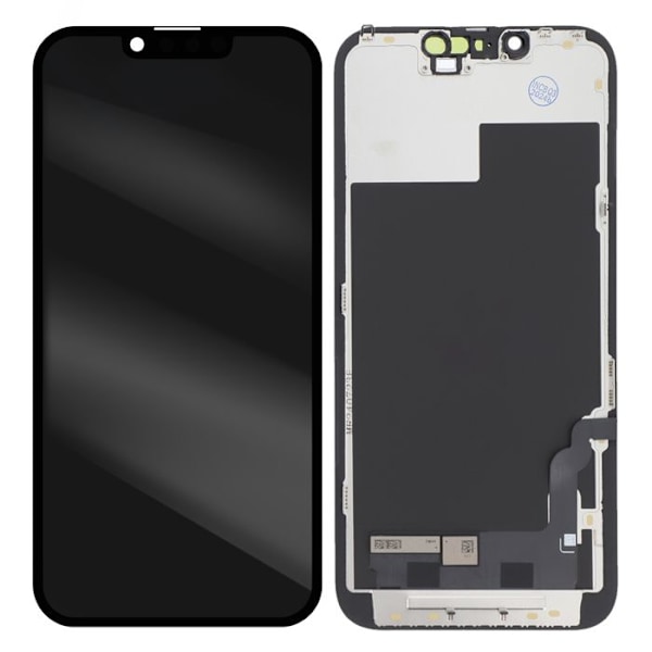 Alcalian LCD-skærm til iPhone 13 og sort berøringsglas Svart