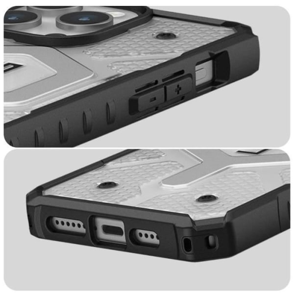 MagSafe Fodral för iPhone 15 Pro Max Anti-fall 5,4m Pathfinder UAG Transparent