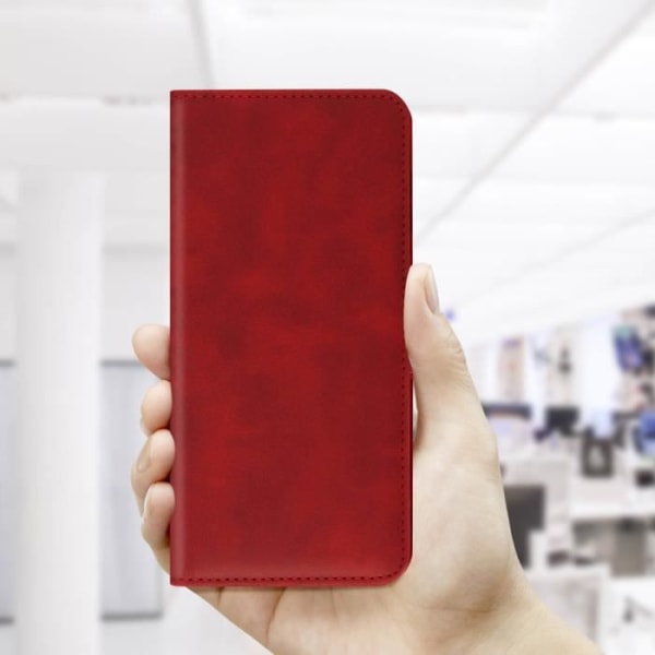 Fodral Plånbok Stöd för Video Röd - AVIZAR - Google Pixel 6 - Kunstläder - Magnetkläpp Röd