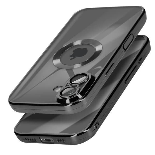 Beskyttelsescover - AVIZAR - iPhone 16 Plus - Stødabsorberende - Semi-hårdt - Sort Svart