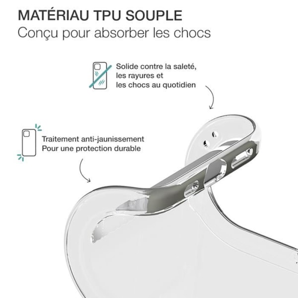 Coque - BIGBEN - Galaxy S24 FE - Flexibel - Antigulning - Transparent Transparent