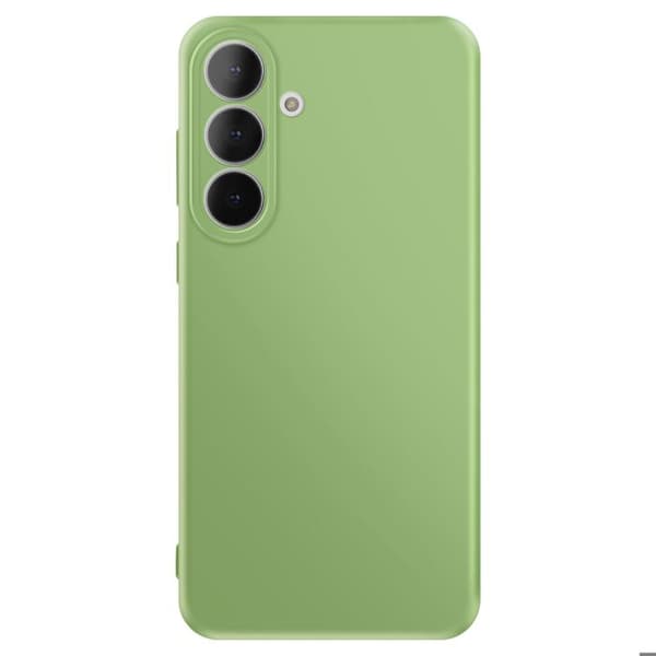 Silicone Soft-Touch Cover til Galaxy S25 FE Fast Cover Serie Grøn Grön