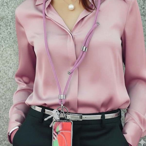 Halsbånd - JAYM - 150cm - Nylon - Universal Montering - Farve Rosa Rose