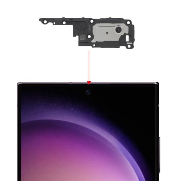 Sisäinen kaiutin Samsung Galaxy S23 Ultralta Korvaäänentoisto Musta Svart