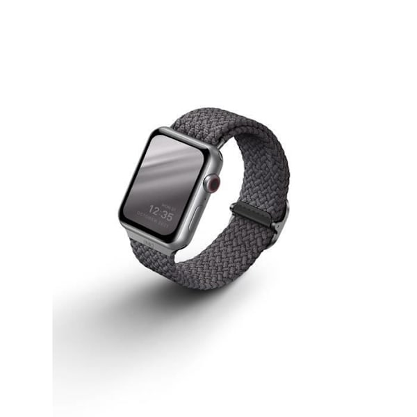 Uniq Aspen Apple Whatch 40 flätat klockarmband - granitgrå - 38 mm