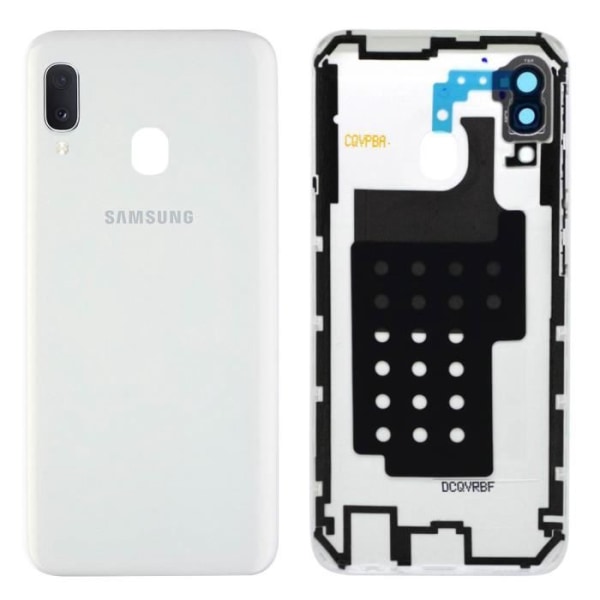 Batteri-Cache - Samsung - Galaxy A20e - Original - Hvid - 20 g Vit