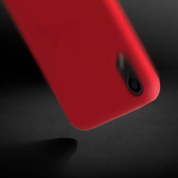 Skyddande skal - AVIZAR - iPhone XR - Semi-rigid silikon - Röd - Soft Touch Röd