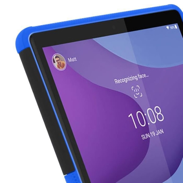 Lenovo Tab M10 Gen 2 Fodral Tvåmaterialsskydd med stöd för stöd i blått