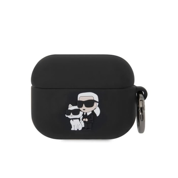 Etui til Airpods Pro NFT Anti-Shock Silikone med Ring Karl Lagerfeld Sort Svart