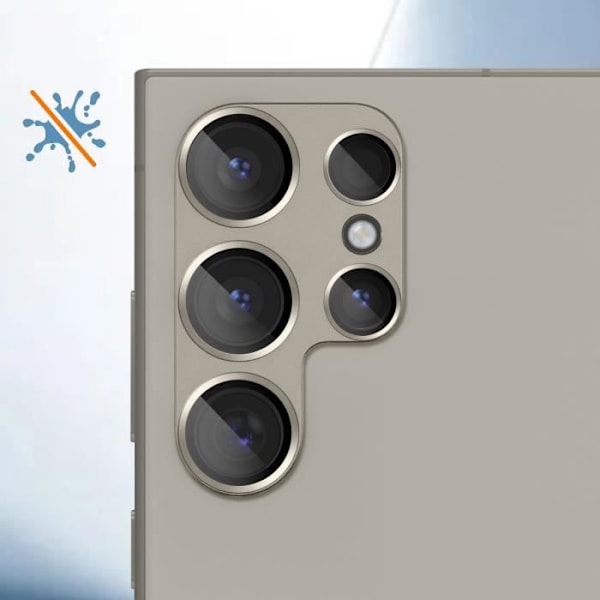 Kameraskydd - ENKAY - Samsung Galaxy S24 Ultra - 9H härdat glas - Stöttålig - Ultratunn 0,4 mm Grå