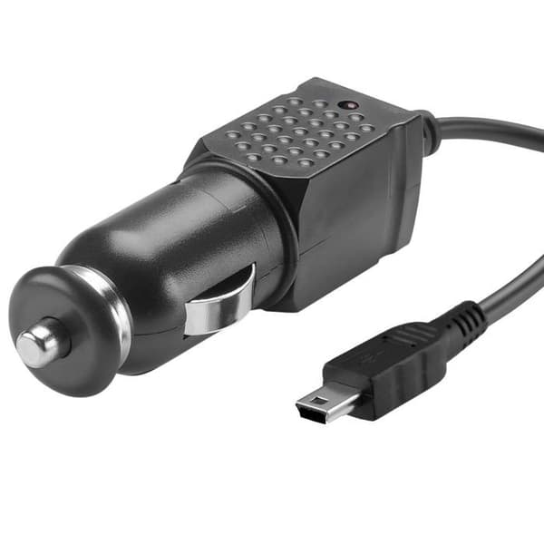 Biloplader - AVIZAR - Mini USB - 1000mA - Hurtig opladning - Sort Sort