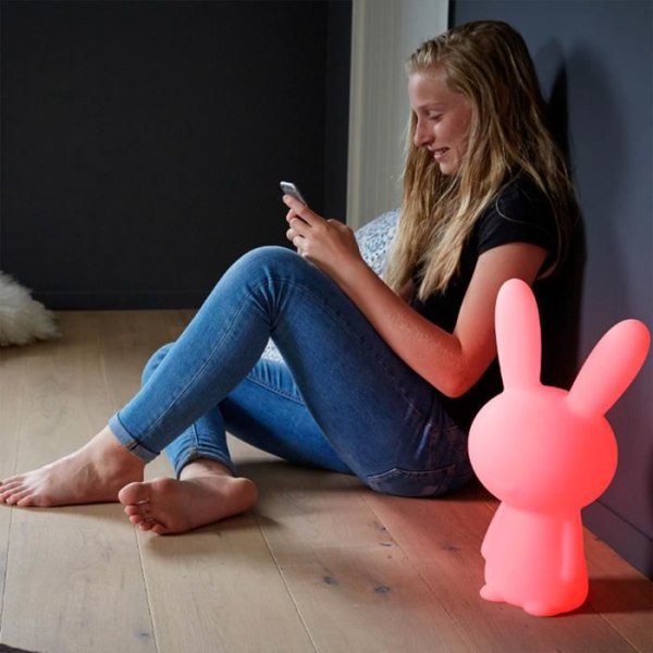 Langaton Bluetooth-kaiutin 15W monivärinen LED 8h akunkesto Bigben Neon Rabbit
