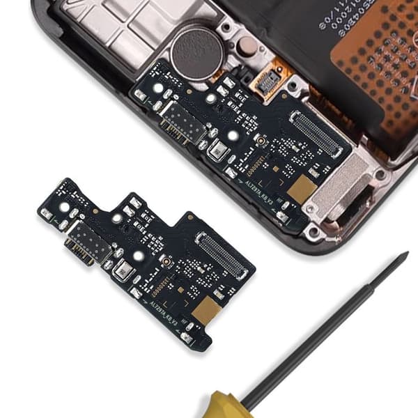 Ladeport - UNDERRETTE - Redmi Note 14 4G - SIM-konnektor - Mikro - USB-C Sort Svart
