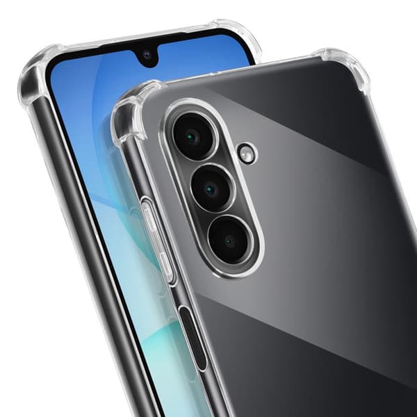 Skal - AVIZAR - Galaxy A17 - Silikon - Transparent - Justerbart snöre Vit