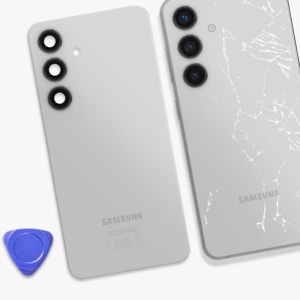 Bagglas - SAMSUNG - Galaxy S24 Plus - Sølv - Forenklet installation - Original Grå