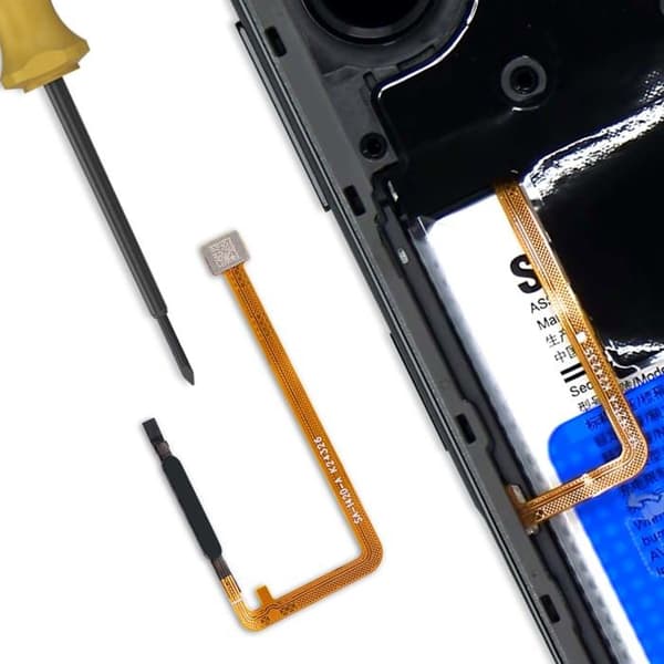 Digitale Fingeraftryk Læser Erstatningsdel til Samsung Galaxy A06 Sort