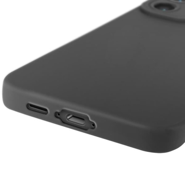 Siliconfodral för Samsung Galaxy S24 FE Mat Blockerad Kameraskydd Svart Svart