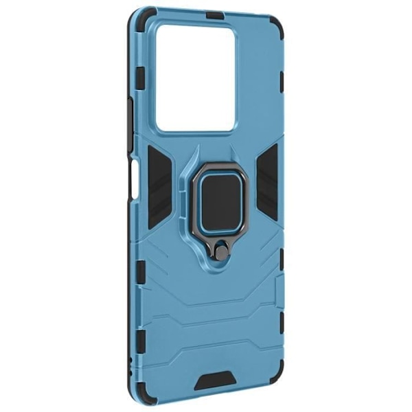 Fodral till Xiaomi Redmi Note 13 5G - AVIZAR - Stötsäker bi-material stödring - Ljusblå Blå