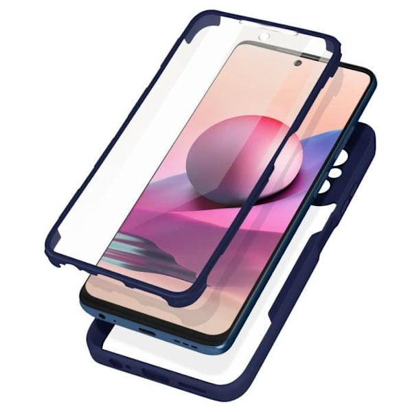 Täyskotelo - Xiaomi - Note 10 ja 10S - Pleksiklasia - Polymeeri - Iskunkestävä suoja Midnattsblå