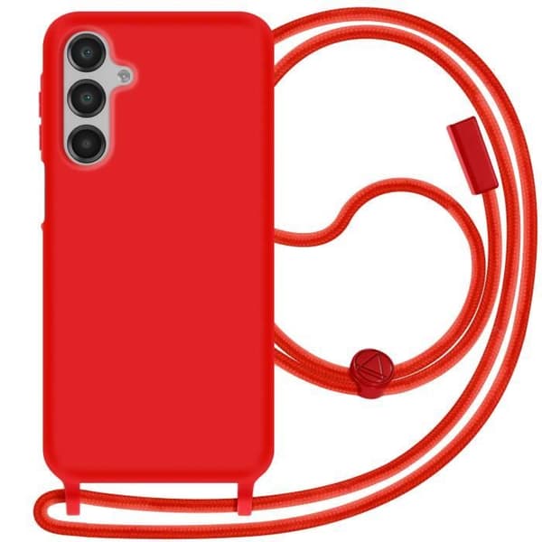Coque Cordon Semi Rigid Soft touch för Samsung Galaxy A16 Röd Röd