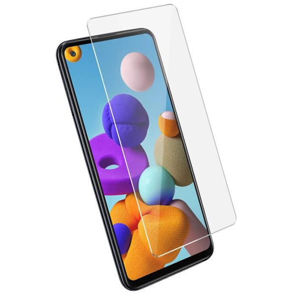 Beskyttelsesfilm - AVIZAR - Samsung Galaxy A21s - 9H hærdet glas - Ultratyndt - Gennemsigtig hvid Klar vit