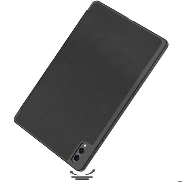 Etui til Samsung Galaxy Tab S12 Plus med Støttefunktion og Stylus Holder Sort Svart