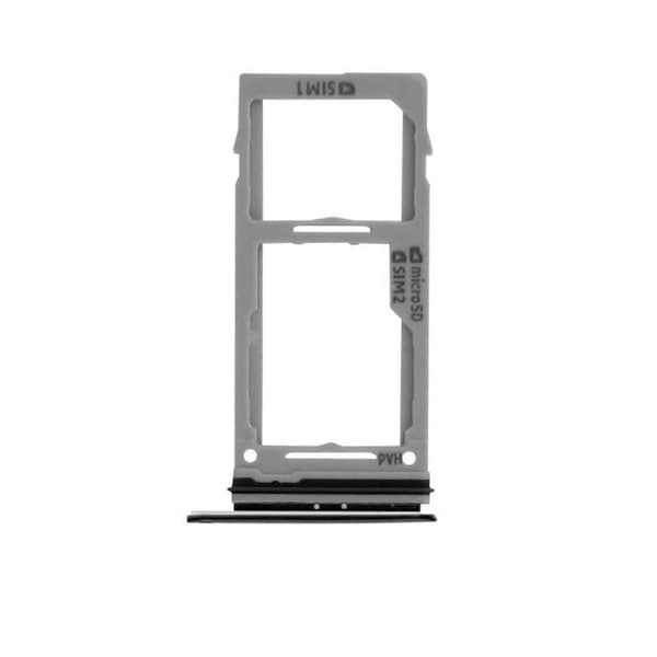 Nano SIM + micro-SD kortbakke til Samsung Galaxy S9 - AVIZAR - Udskiftningsadapter - Sort svart