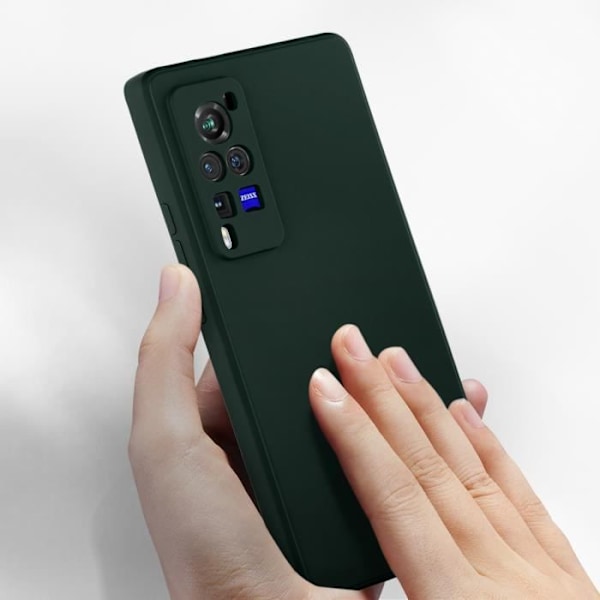 Skyddande skal - AVIZAR - Vivo X60 Pro - Mjuk silikon - Soft Touch-finish - Kaki grönt Grön khaki