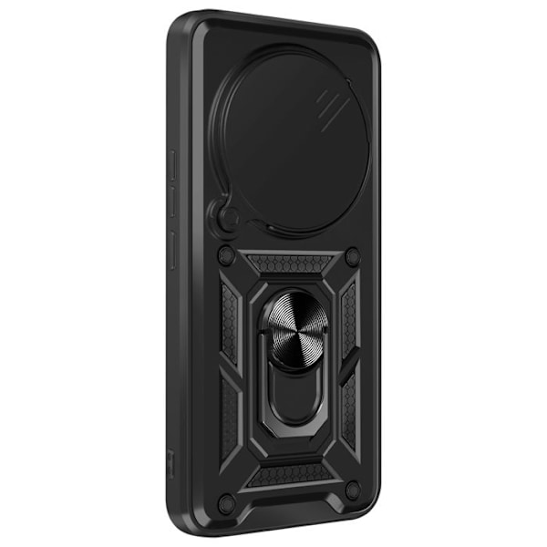 Coque til Honor Magic 7 Lite med Ring Støtte og Kamerabeskyttelse Mayaxess Sort Svart