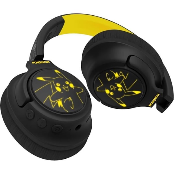 Trådlösa hörlurar - OTL TECHNOLOGIES - Pikachu - Fällbara - Bluetooth V5.3 - LED Pikachu