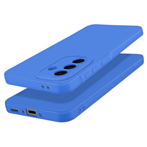 Silicone Cover til Galaxy A37 med Forstærkning til Kamera Blå Blå