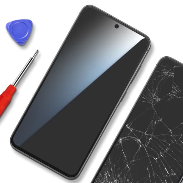 Fuldskærm til Galaxy A56 OLED-panel + Berøringsglas + Mørkegrå chassis Grå