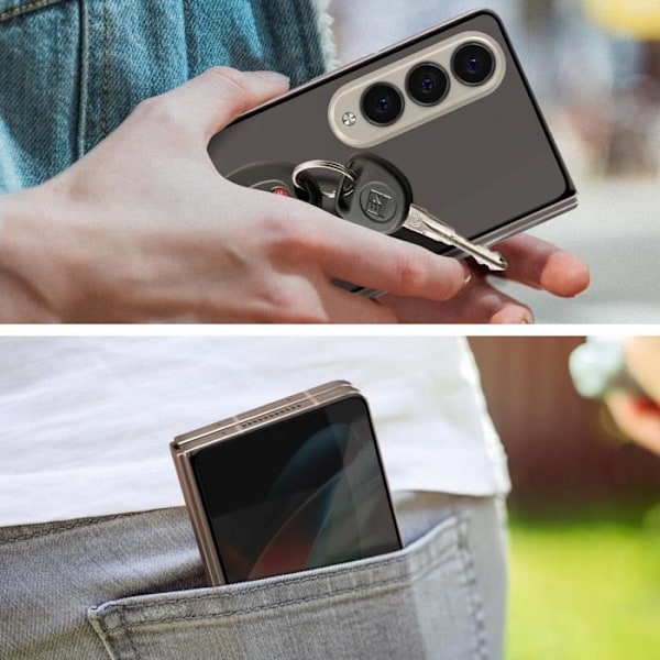 Skyddsfilm - AVIZAR - Galaxy Z Fold 4 - 9H härdat glas - Transparent - Fullständigt skydd Transparent