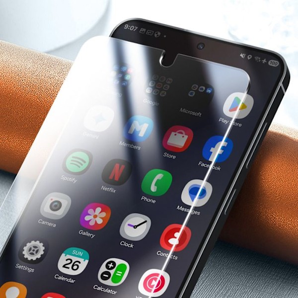 Hærdet Glas til Samsung S25 Kradsesikker Stødabsorberende Panzer Glas Transparent Vit
