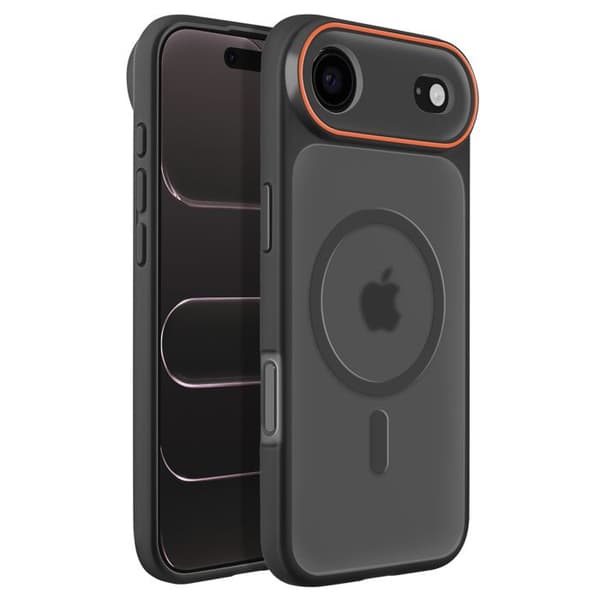 MagSafe-cover til iPhone iPhone Air Beskyttelse Bi-materiale Hård Bagside Sort Svart