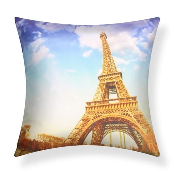 2 kpl Tyynynpäällisiä 40x40 cm Vanhan Eiffel-tornin kuvioilla Flerfärgad
