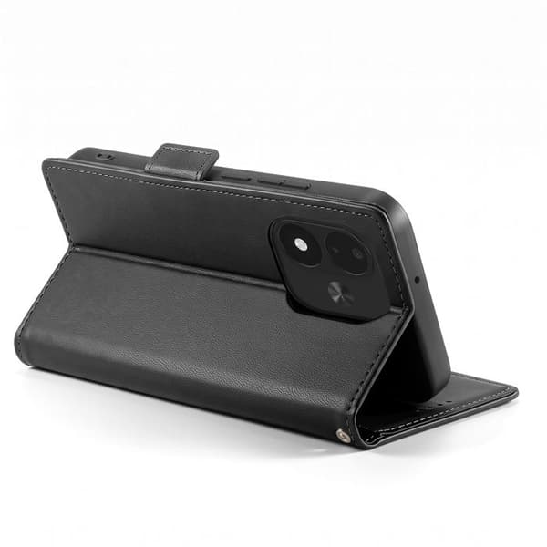 Redmi Note 17 Sarjan Älykäs Kirja -lompakko, jossa tuki, musta Svart