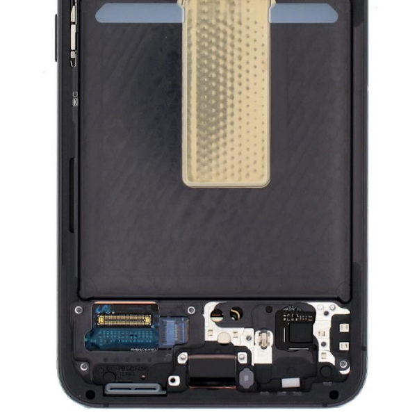 Virallinen koko näyttö Samsung S23 Touch Glassille ja Phantom Black -rungolle Svart