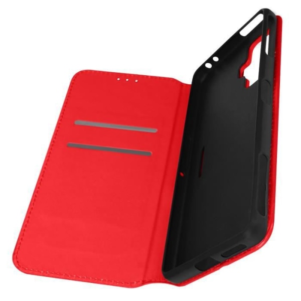 Xiaomi Poco F4 GT Case Magneettinen Flip Wallet Video Support punainen