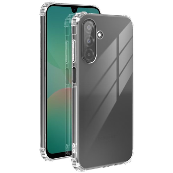 Samsung Galaxy A26:n Silikoninen Iskunkestävä Kuori Vahvistetuilla Kulmilla Akashi Läpinäkyvä Vit