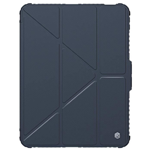 Stötsäkert fodral för iPad Pro 11 2024 - NILLKIN - Bumper Pro - Förstärkta hörn - Flervinkelstöd - Blå Blå