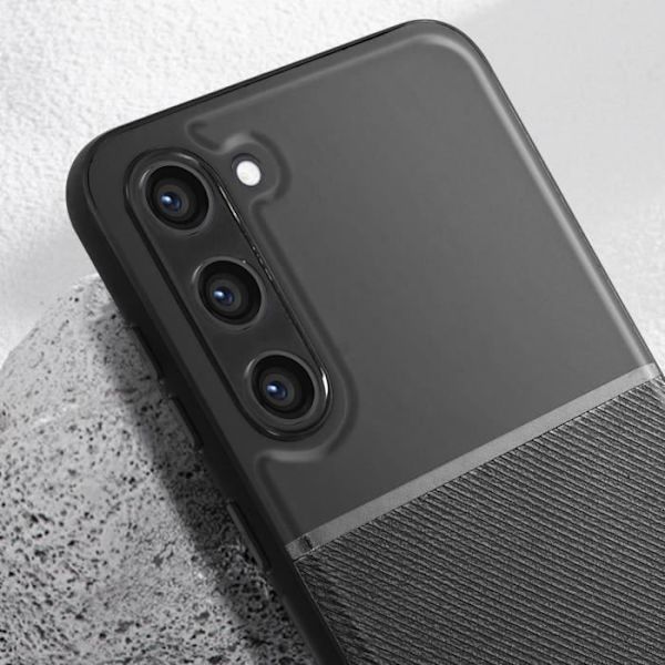 Fodral kompatibelt med Samsung S23 Plus Anti-fingerprint Black Fodral