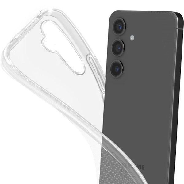Telefoncase - MAYAXESS - Samsung Galaxy A54 - Blødt Silikone - Sort - Stødabsorbent Beskyttelse Svart