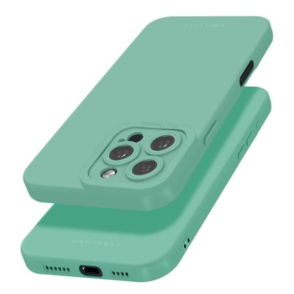 Fodral till iPhone 16 Pro Max Silikon Matt Soft Touch Camera Protected Roar Pale Green Grön