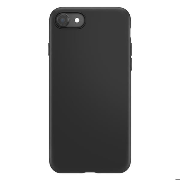 Silicone Cover til iPhone SE med Diskret og Stødabsorberende Beskyttelse Mayaxess Sort Svart