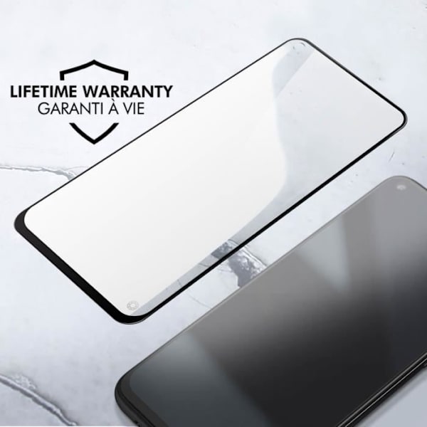 Näytönsuojakalvo - FORCE GLASS - Huawei P20 Lite - 9H+ kovuus - 2,5D viistetyt reunat - Elinikäinen takuu Svart