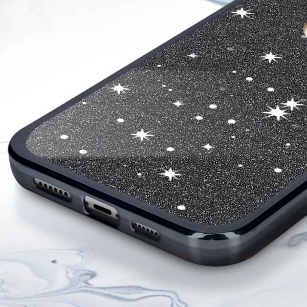 iPhone XS Max Case Glitter Black Case