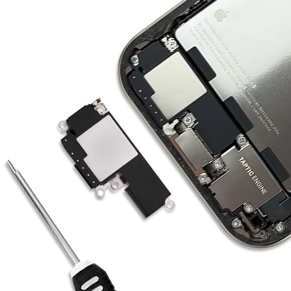 Ekstern Højttaler Kompatibel iPhone 16 Pro Bundmodul Sort Svart