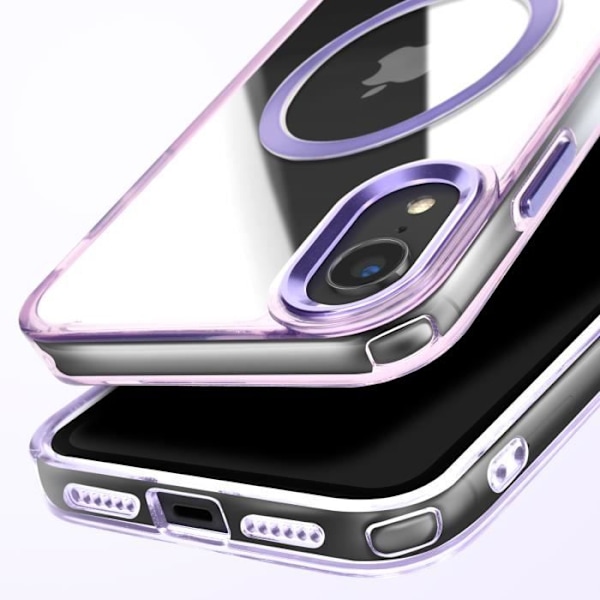 Coque MagSafe för iPhone XR Bakstycke Glas Lila Lila